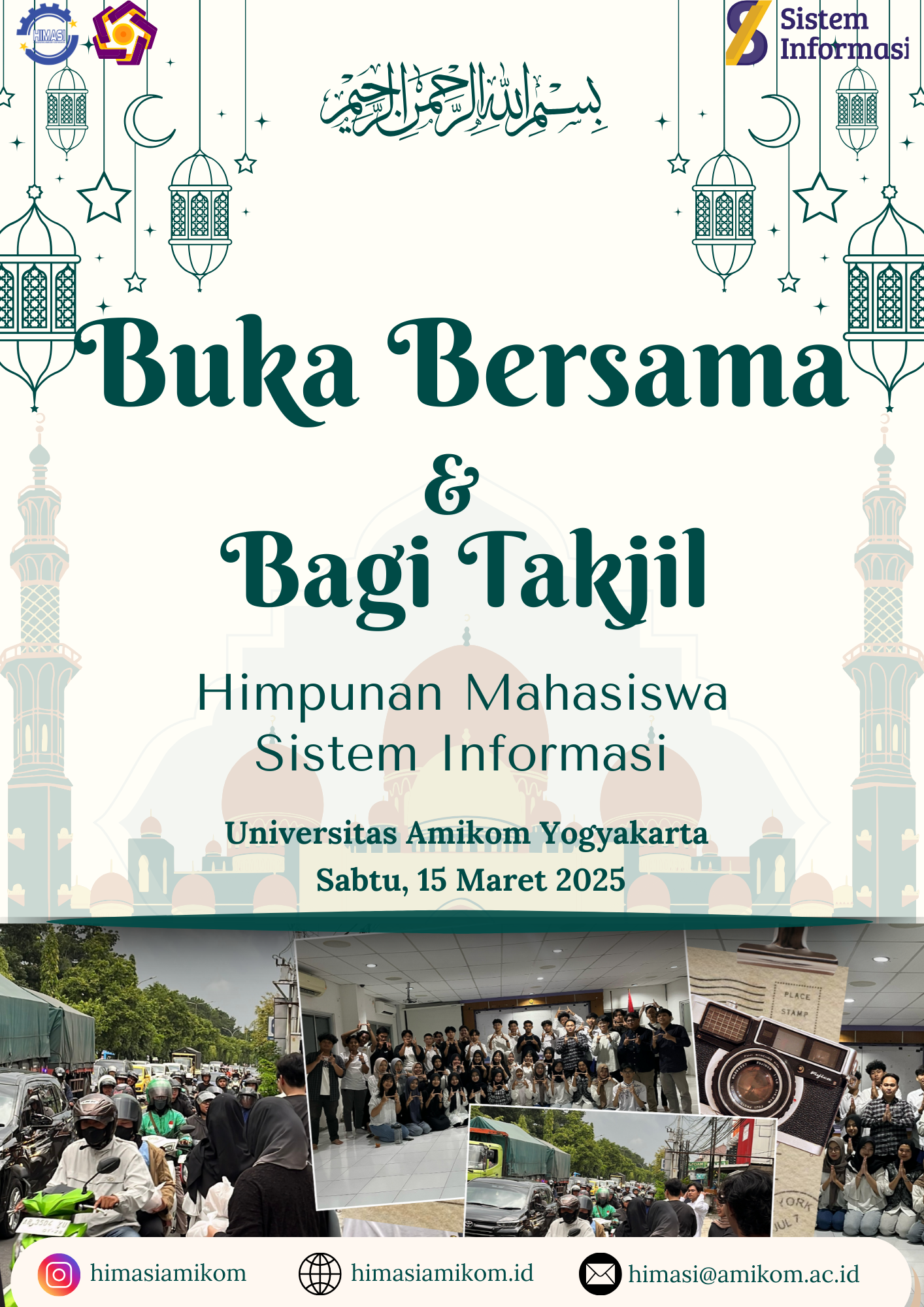 Buka Bersama dan Bagi - Bagi Takjil Himpunan Mahasiswa Sistem Informasi Amikom